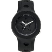 Converse Watch, Unisex Rookie Black Silicone Strap 43mm VR001-001