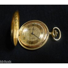 Custom 17j Le Monde 33mm Gold Filled Small Hunter Pocket Watch
