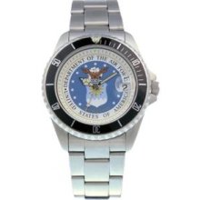 Del Mar 50445 Mens Air Force Military Watches - Stainless Steel