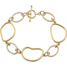 DIAMOND BRACELET - 14k Yellow Gold 6