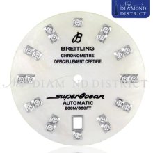 Diamond White Mother Of Pearl Dial For Breitling Superocean Heritage 46 Watch