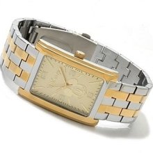 Disney Mickey Mouse Quartz Two-tone Bracelet Watch Mck917 Mens Dress Watch