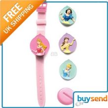 Disney Princess Interchangeable Head Watch Lcd Display Cinderella Snow White