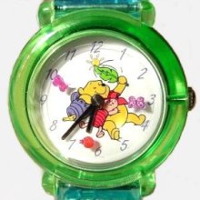 Disney Winnie the Pooh & Piglet Childrens Watch with Circling Butterf