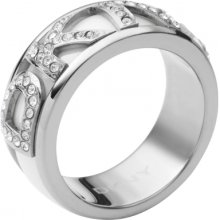 Dkny Nj1841040-508 Ladies Logo Silver Ring (size 505-508)