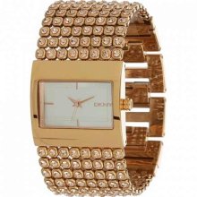 Dkny Sparkling Rose Gold Pvd Ladies Watch