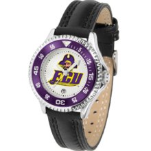 East Carolina Pirates Competitor Ladies Watch with Leather Band