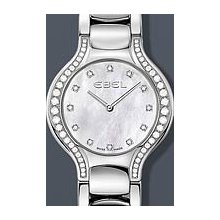 Ebel Beluga Lady Diamond Pearl 30.5 mm Watch - Mother of Pearl Dial, Stainless Steel Bracelet 1215855 Sale Authentic