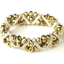 Elegance by carbonneau b-7616-gold gold silver c - Silver Clear/Yellow