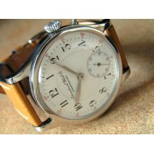 Elegant Iwc Wrist Watch (calatrava Style), Custom Made S/s Case, Cal.53 Ca1908