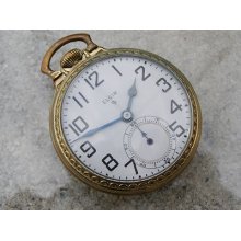 Elgin 10k Rolled Gold Pocket Watch Grade 574