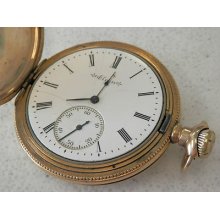 Elgin 14k Gold Filled Proof Sealed Antique Unique Pocket Watch