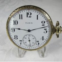 Elgin Gold Filled Men's Pocket Watch, 1914