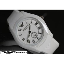 Emporio Armani Ladie's Collection Second Dial Ceramic Ar1433