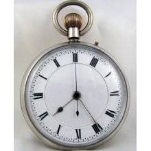 ENGLISH Men's vintage sterling silver Pocket Watch -Vintage Watch