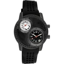 Equipe Octane Men's Watch With Black Case And Black / White Dial Q108