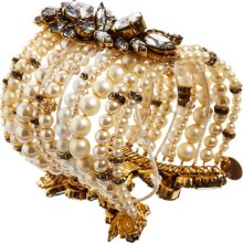 Erickson Beamon Pearl & Crystal Large Multi-strand Bracelet