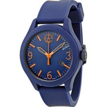 Esq One Navy Dial Navy Silicone Unisex Watch 07301441