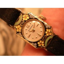 Exquisite Vintage Blancpain, 18k Solid Gold & Multicolor Enamels... Unique