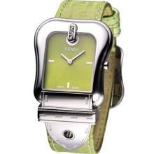 Fendi' B. Watch Fendi Ladies - Green Dial Stainless Steel Case Quartz Movement F370188F
