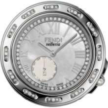 Fendi Watch, Womens Diamond Stainless Steel F81034DDCH 18 ct. t.w.