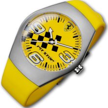 Ferrari SF Pit Stop Steel Watch Yellow