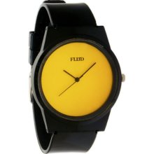 FLuD Watches - Pantone - Yellow/ Black - Watch - Black O/S