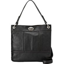 Fossil Hunter Black Soft Leather Hobo Shoulder Crossbody Bag Handbag In 2013