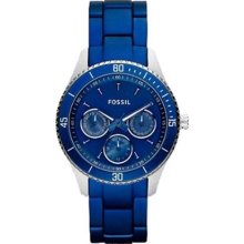 Fossil Women's Stella ES3035 Blue Stainless-Steel Quartz Watch with