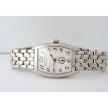 Franck Muller Lady's Cintree Curvex 18k Wg White Gold Watch 1750 S6