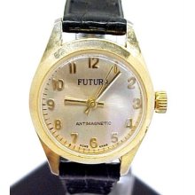 Futura Vintage Women's Gold Tone Wristwatch