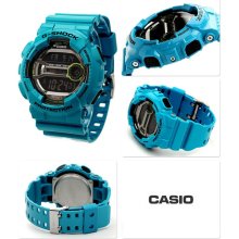 G-Shock Watch, Men's Digital Blue Resin Strap 51x55mm GD110-2