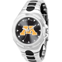 Game Time Watch, Mens University of Minnesota Black Rubber and Stainle