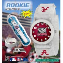 Game Time Youth Watch with Your Official College NCAA Logo White Velcro