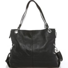Genuine Real Leather Tote Shoulder Bag Tassel Hobo Purse Handbag B234