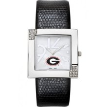 Georgia University Bulldogs Glamour Ladies Fashion Watch