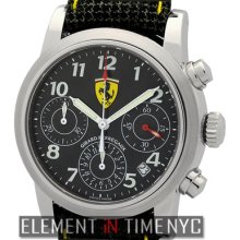 Girard Perregaux Ferrari Chronograph 36mm Stainless Steel Carbon Fiber Dial 8020