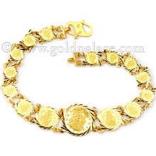 Gold Bracelet 22K 7-0 Inches
