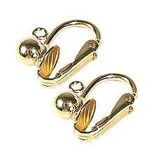 Gold Clip On Earrings