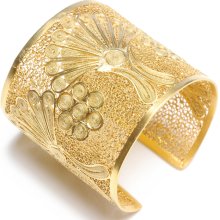 Gold Peacock Cuff
