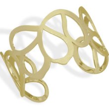 Gold Plated Brass Fashion Cuff Bracelet