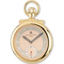 Gold-Plated Champagne Dial Open Face Pocket Watch