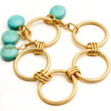Goldfill 'golden Opportunity' Turquoise Howlite Bracelet (usa)