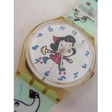 Gp116 Swatch 2001 Happiness Authentic Little Red Cap