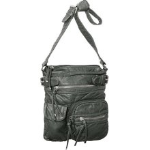 Grey Distressed ''Mini Cargo'' Crossbody Swingpouch Bag