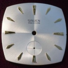 Gruen Cal. 510 Large Square Quartered Dial 1960s