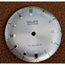 Gruen Watch Grey Dial 1950s/60s Silver Markers