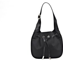 Gucci Black Microfiber & Leather Mini Hobo Bag