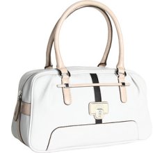GUESS Atoka Box Satchel Satchel Handbags : One Size
