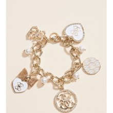 GUESS Heart Charm Bracelet, GOLD